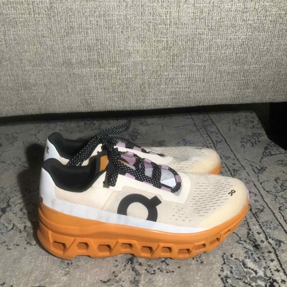 On Cloudmonster in Fawn/Tumeric - Picture 7 of 11